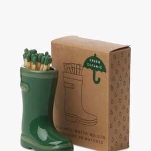 حامل أعواد الثقاب من Paddywax Welly Boot باللون الأخضر