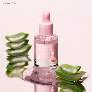 سيت_ مصل  الصبار الوردي +  هديه دبوس الشعر 2 حبه| (SET) Little Apeach Edition] Pink Aloe Musin Serum 2 pe