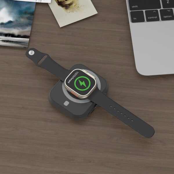 باور بنك Magsafe تريو 5000 مللي أمبير بتقنية PD 20W باللون الأسود من Green Lion - صورة من 2