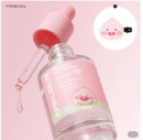 سيت_ مصل  الصبار الوردي +  هديه دبوس الشعر 2 حبه| (SET) Little Apeach Edition] Pink Aloe Musin Serum 2 pe