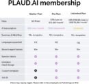 مسجل الصوت الذكي باللون الاسود مدعوم بالذكاء الاصناعي من PLAUD