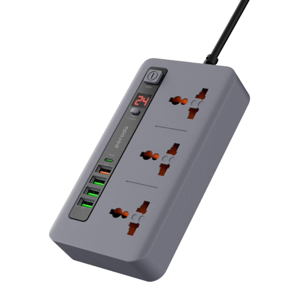بورودو 3AC 4USB متعدد المنافذ سوبر هاب 2M - صورة من 6