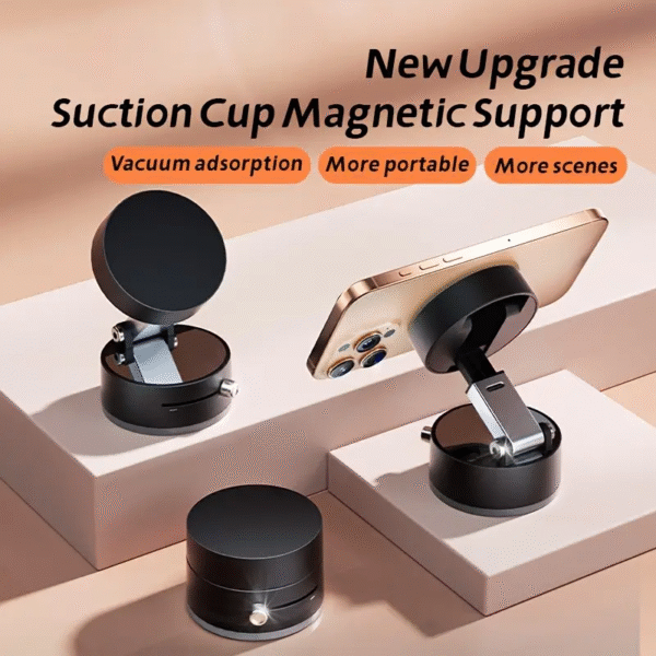 Vacuum Suction Magnetic Car Phone Holder A2 - صورة من 2