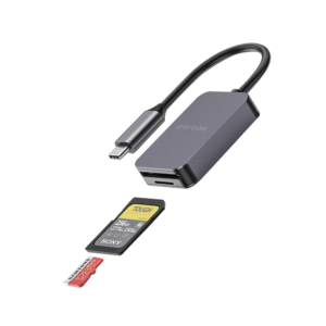 بورودو 2 في 1 قارئ بطاقات USB C SD MircoSD