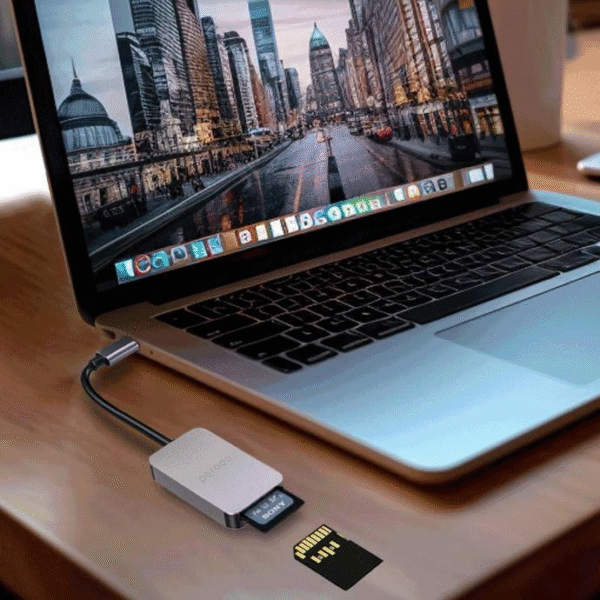 بورودو 2 في 1 قارئ بطاقات USB C SD MircoSD - صورة من 3