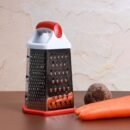 مبشرة من الستانلس ستيل - 6 مبشرة يدوية - قطاعة - أحمر وأبيض