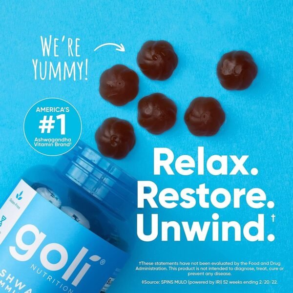 Goli® Nutrition Ashwagandha Gummies. 60 Gummies - صورة من 4