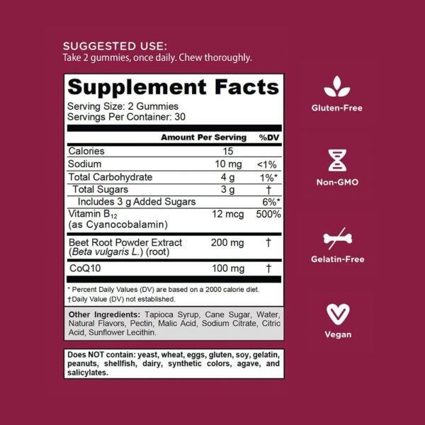 Goli® Nutrition Beets Cardio Gummies - صورة من 3
