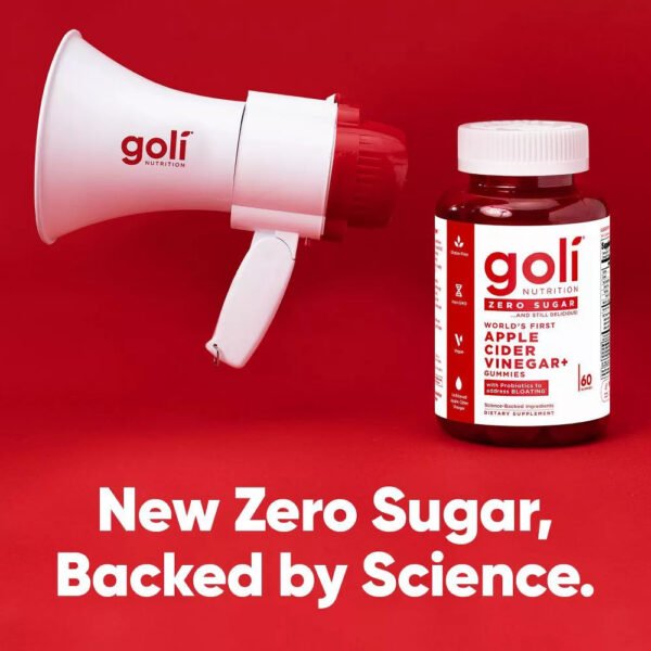 Goli® Nutrition Apple Cider Vinegar Zero Sugar Gummies. 60 Gummies - صورة من 10