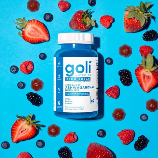 Goli® Nutrition Ashwagandha Zero Sugar Gummies. 60 Gummies - صورة من 7