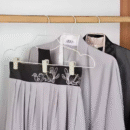 Non-slip household hanging clothes non-marking set of hangers with clips underwear drying rack (PACK OF 20)