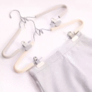 Non-slip household hanging clothes non-marking set of hangers with clips underwear drying rack (PACK OF 20)