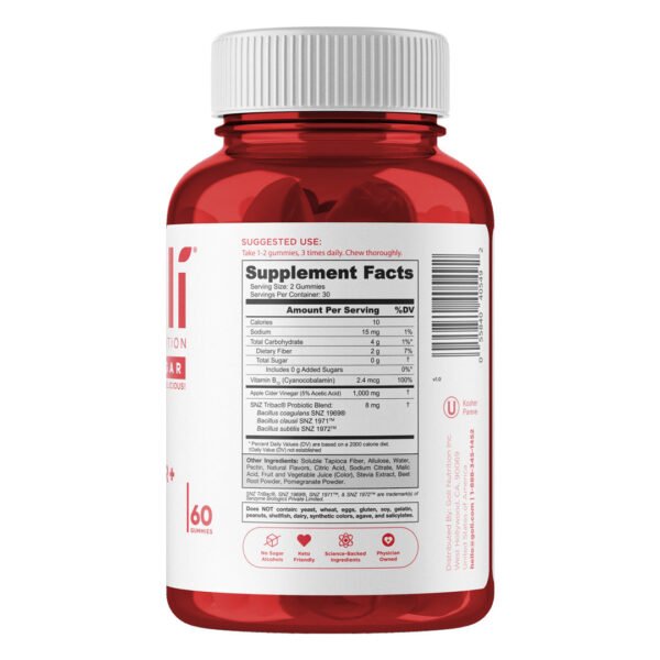 Goli® Nutrition Apple Cider Vinegar Zero Sugar Gummies. 60 Gummies - صورة من 2