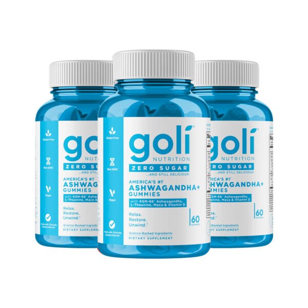 Goli® Nutrition Ashwagandha Zero Sugar Gummies. 60 Gummies - صورة من 9