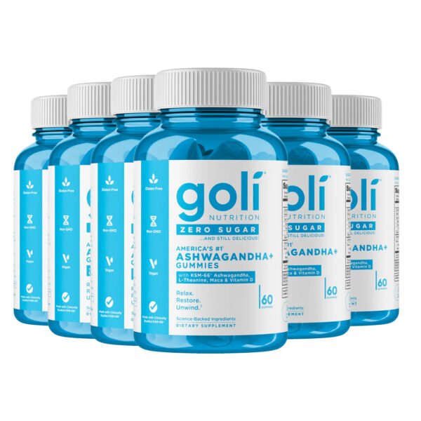 Goli® Nutrition Ashwagandha Zero Sugar Gummies. 60 Gummies - صورة من 10