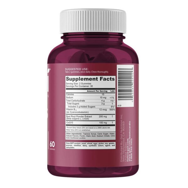 Goli® Nutrition Beets Cardio Gummies - صورة من 2