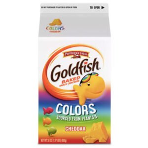 Pepperidge Farm Goldfish Crackers Colors Cheddar. 30 oz