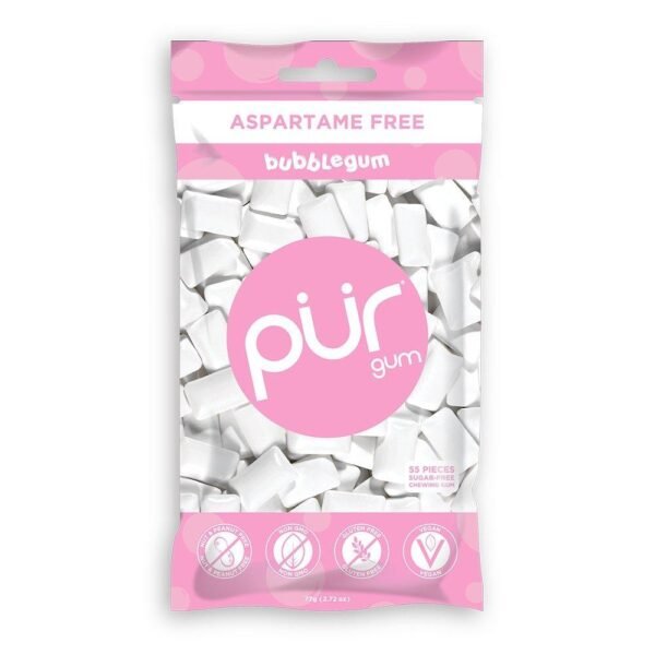 Pur Gum -Bubble Gum Bag. 80 g