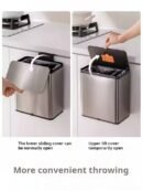 Kitchen trash can home bathroom 2025 new toilet with lid wall-mounted special bending-free