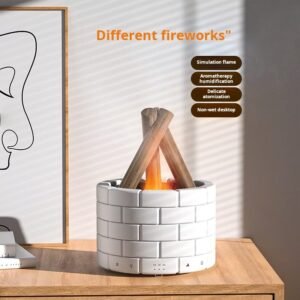 Simulation flame aromatherapy machine humidifier desktop small humidifier diffuser home living room bedroom fragrance