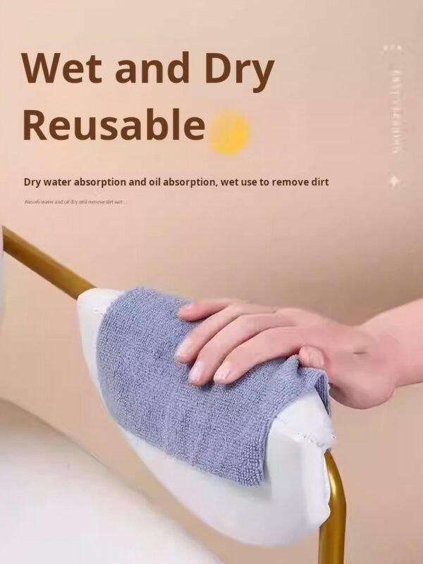 Thickened and enlarged household extractable kitchen cloth absorbent dishwashing kitchen cloth disposable lazy kitchen cloth kitchen supplies (pack of 12) - صورة من 2