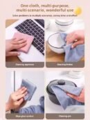 Thickened and enlarged household extractable kitchen cloth absorbent dishwashing kitchen cloth disposable lazy kitchen cloth kitchen supplies (pack of 12)