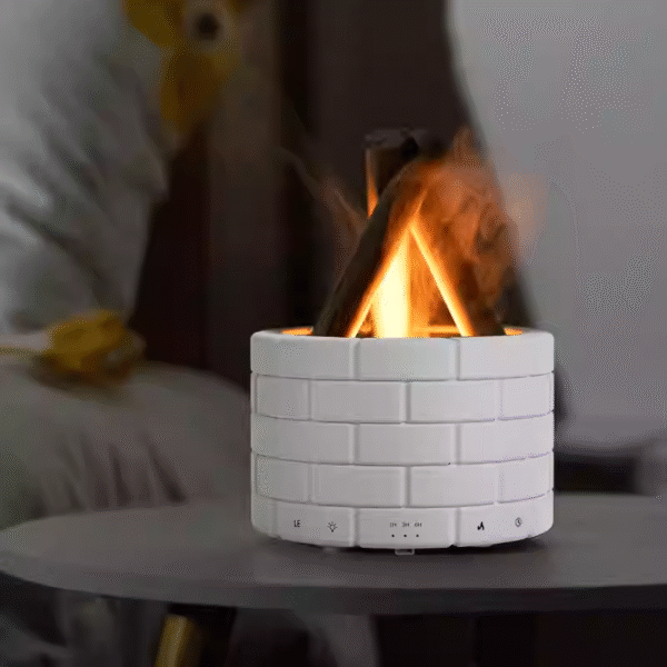 Simulation flame aromatherapy machine humidifier desktop small humidifier diffuser home living room bedroom fragrance - صورة من 5