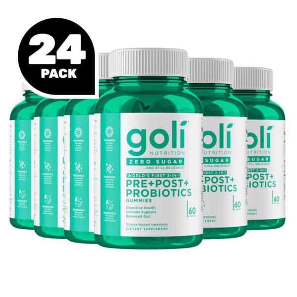 Goli® Nutrition Pre+Post+Probiotics Zero Sugar Gummies. 60 Gummies - صورة من 8