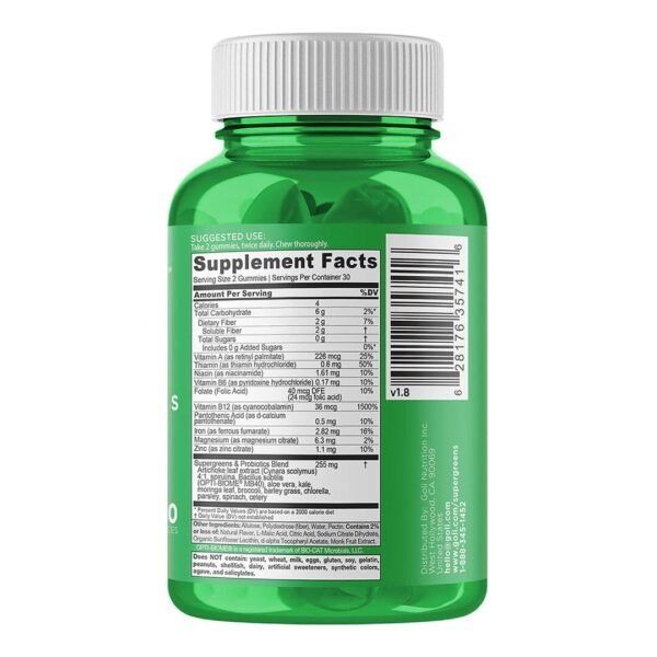 Goli® Nutrition Supergreens Gummies - صورة من 2