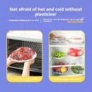 Disposable Food Cover Extractable Flap Home Refrigerator with Elastic Opening Cling Film Cover Cling Film Cover (PACK OF 10)