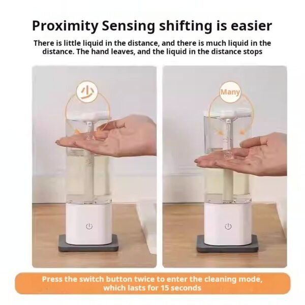 Detergent dispenser automatic sensor kitchen hand soap dispenser dish soap detergent smart dispenser wall mounted - صورة من 3