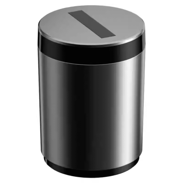 Ashtray Black Technology Auto Open Lid Large Aluminum Alloy Seal Car Interior Use Windproof Multifunctional Premium Sense (PACK OF 3) - صورة من 5