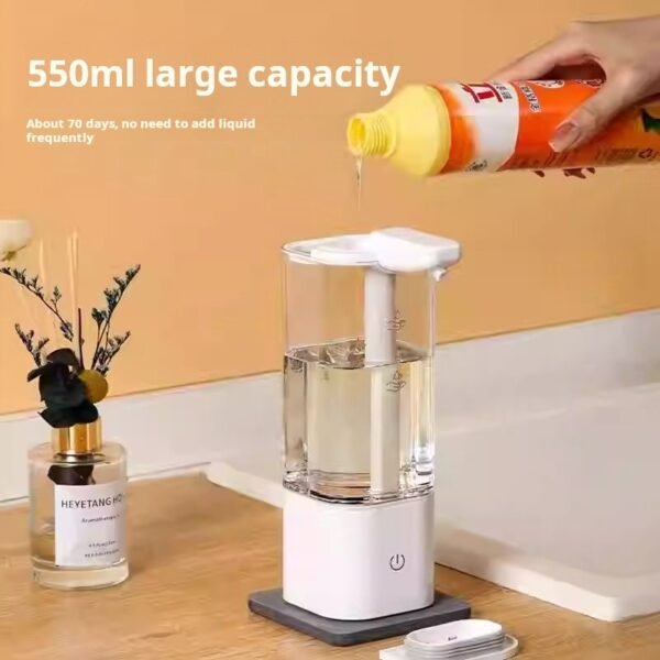 Detergent dispenser automatic sensor kitchen hand soap dispenser dish soap detergent smart dispenser wall mounted - صورة من 5